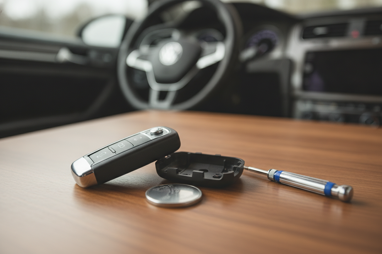 Guide: Sådan skifter du batteri i din VW nøgle